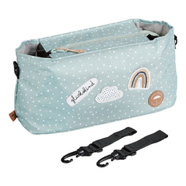 Kinderwagen Organizer inkl. Befestigungshaken | Mint mit 