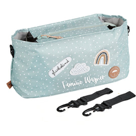 Kinderwagen Organizer inkl. Befestigungshaken | Mint mit 